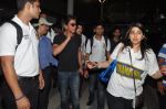Shahrukh Khan returns after winning IPL 2014 in Mumbai Airport on 2nd June 2014